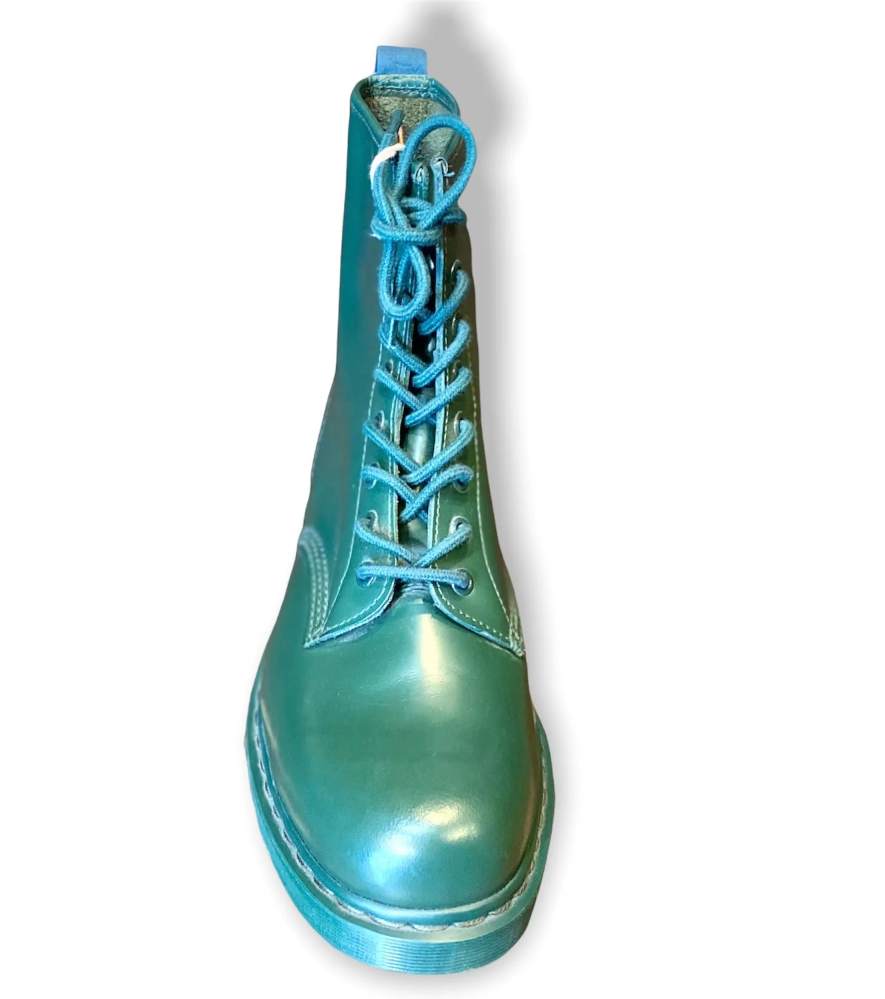 1460 Green Mono Smooth Leather Lace Up Boot