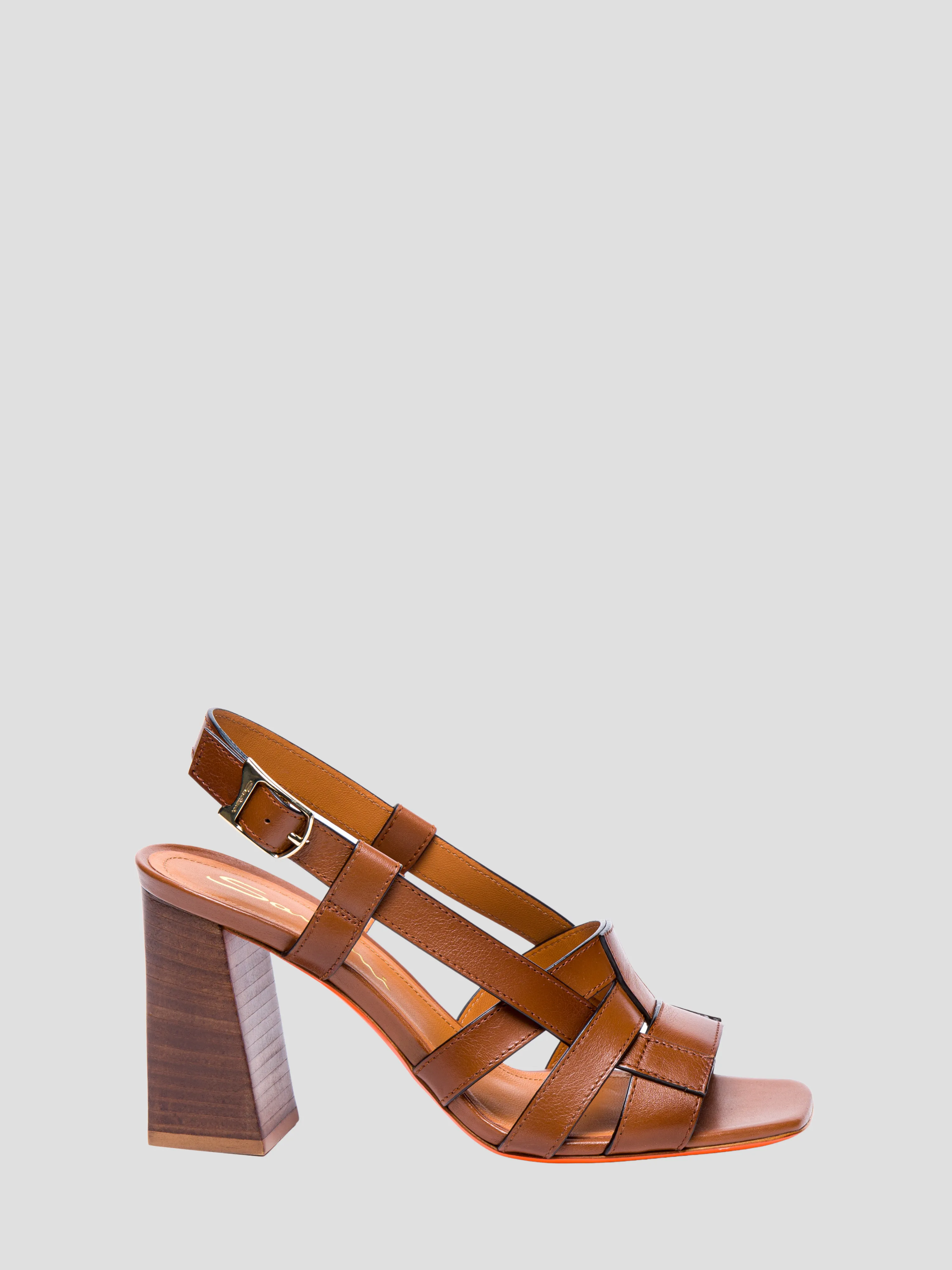 85mm Venere Brown Leather Sandal