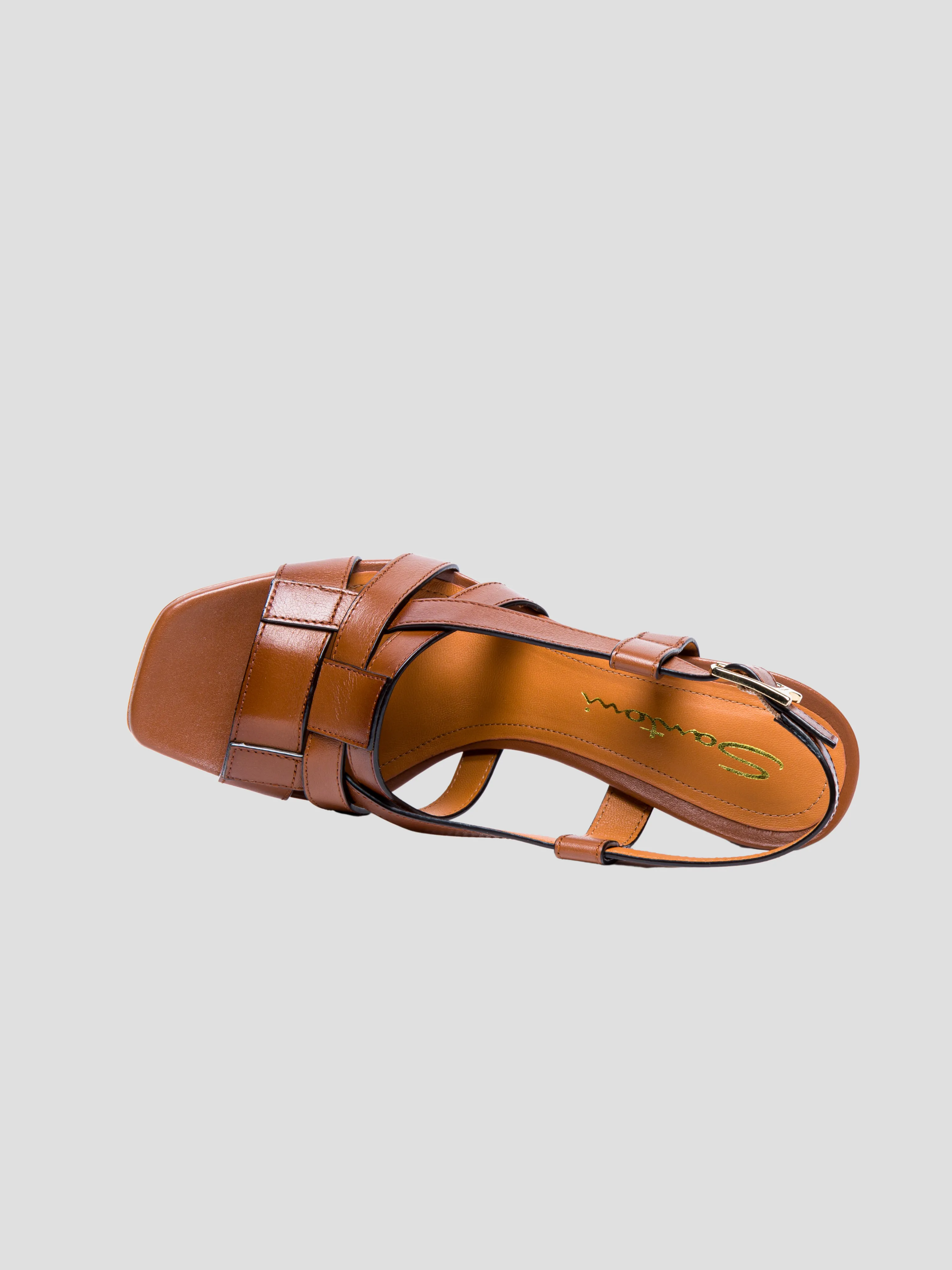 85mm Venere Brown Leather Sandal