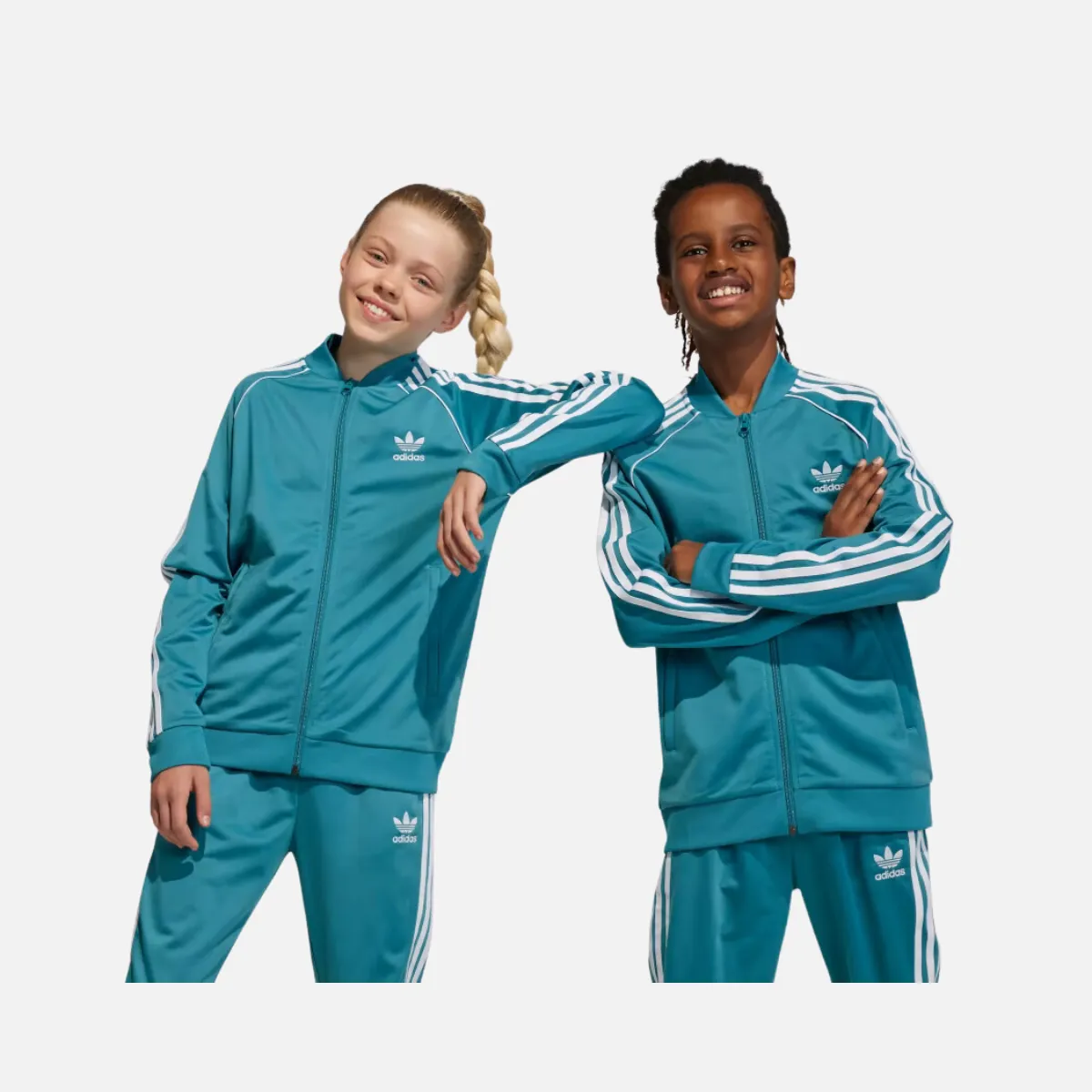 Adidas Unisex Arctic Fusion Adicolor SST Kids Track Jacket (7-16 Years) with Modifiers