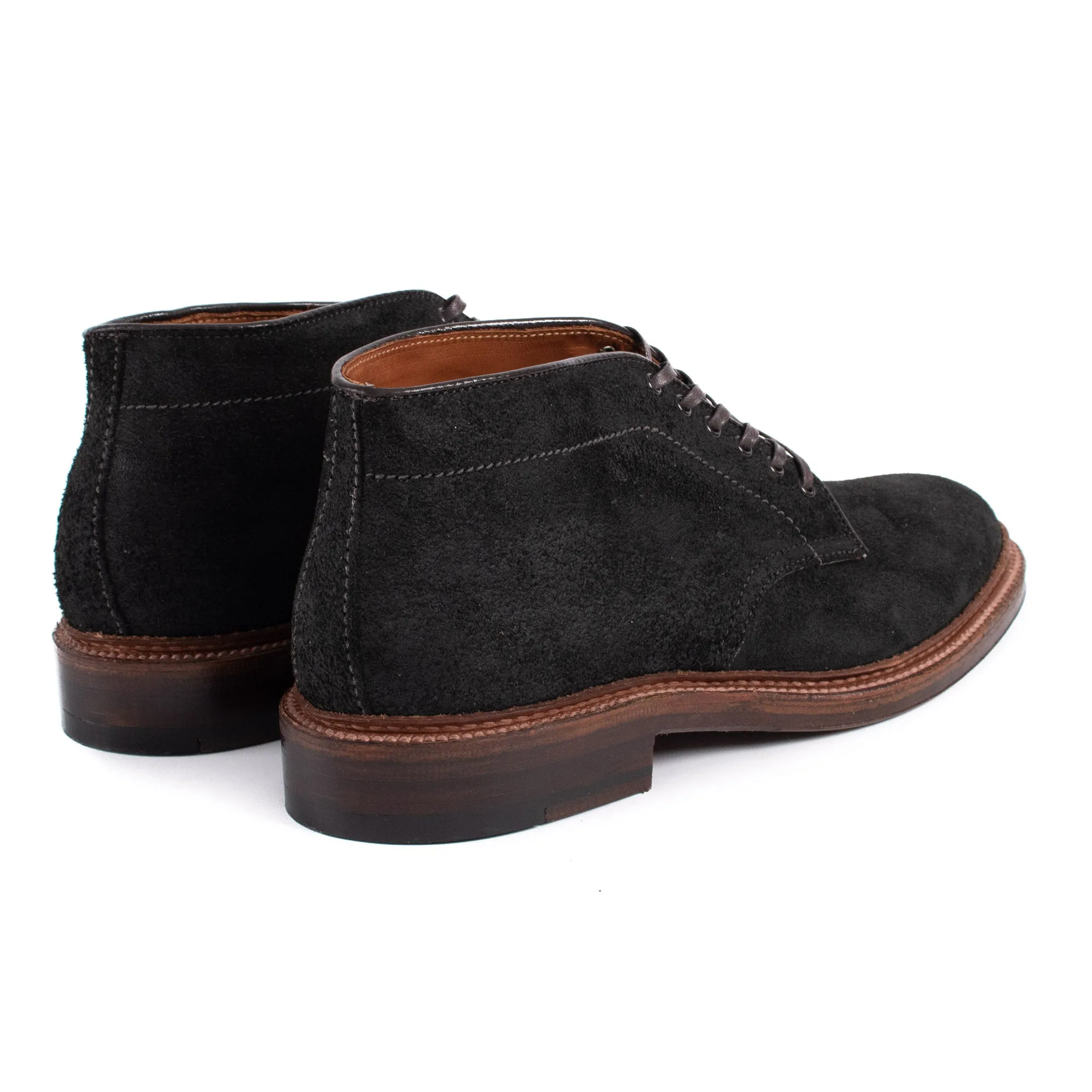 Alden Six Eye Chukka Boot Reverse Earth Chamois