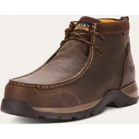 Ariat Men's Edge Lte Comp Toe Waterproof Work Boot - Dark Brown - 10024956