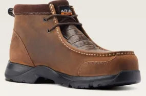 Ariat Men's Edge Lte Moc CT Slip Resistant Work Boot - Brown - 10044578