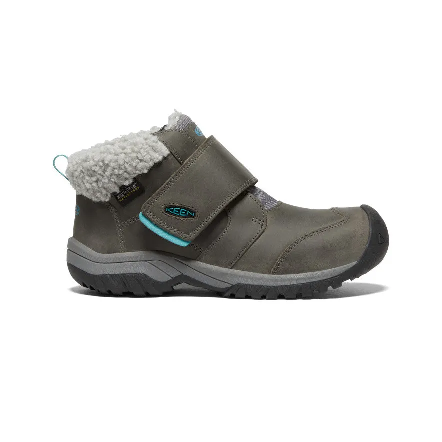 Big Kids' Kootenay IV Waterproof Boot  |  Steel Grey/Porcelain