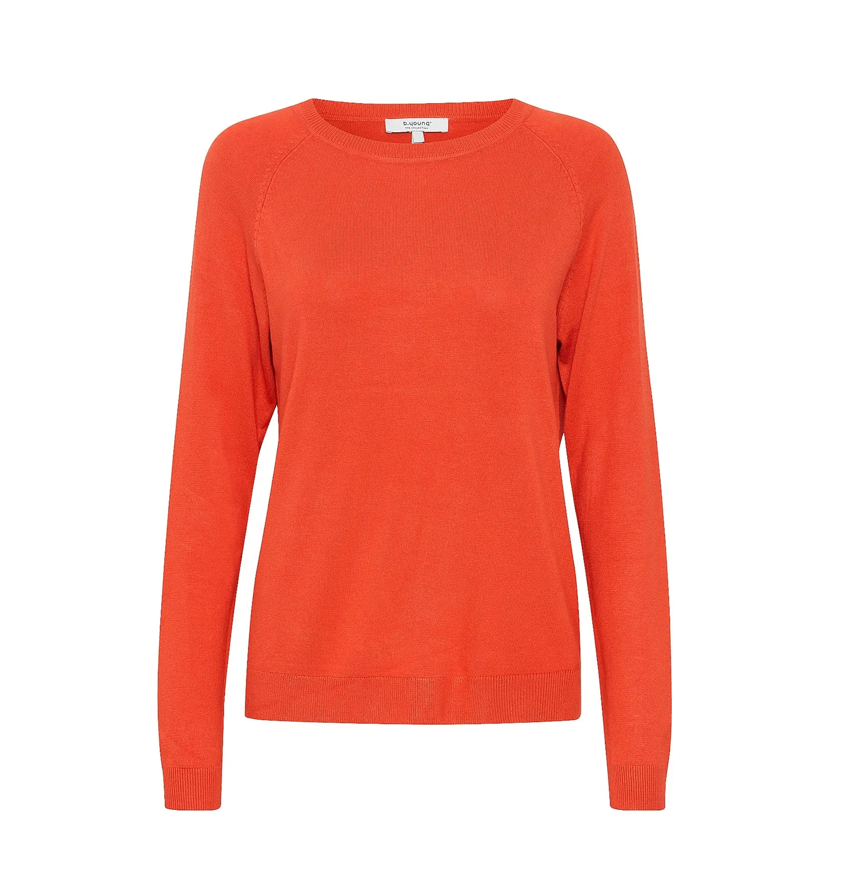 Optimized Title: b.young Womens Pimpa Basic Crewneck Sweater - Aurora Red (Model 20813514)