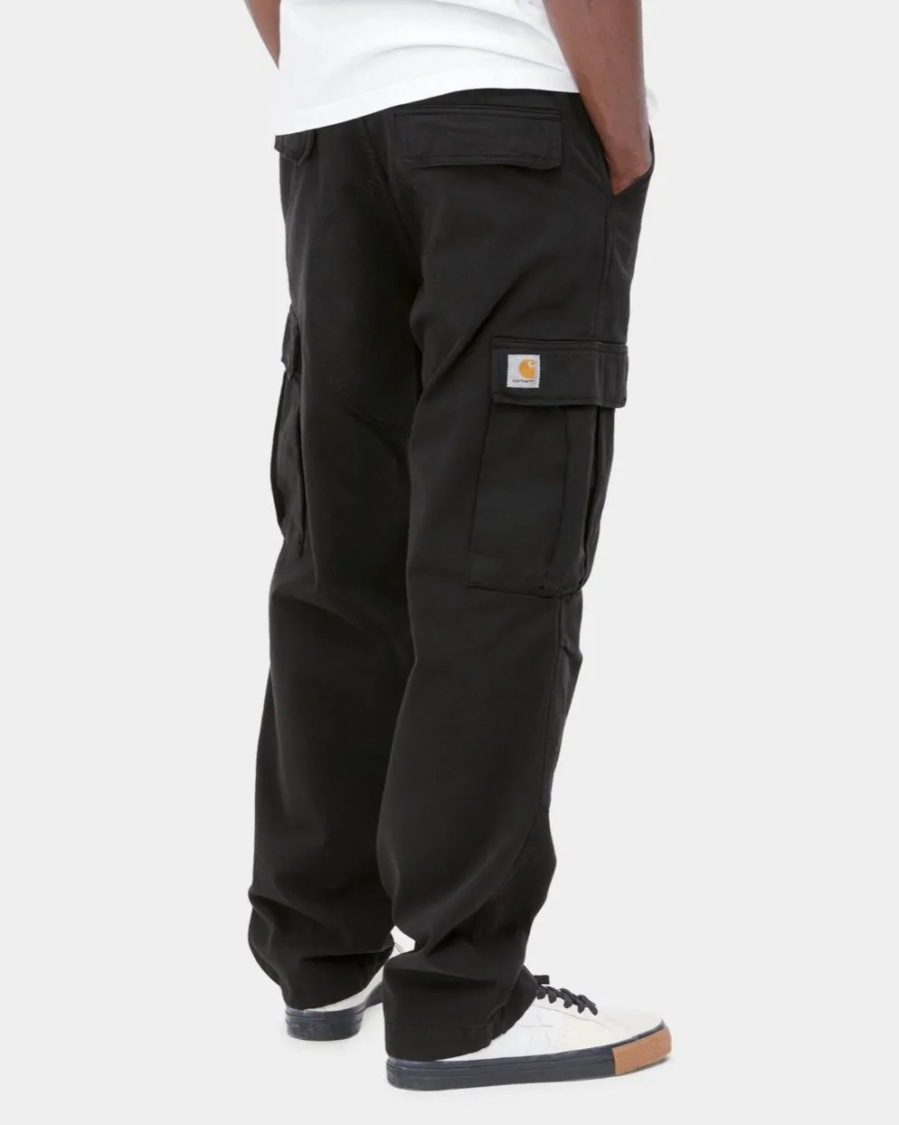 CARHARTT WIP Regular Cargo Pant Black Garment Dyed