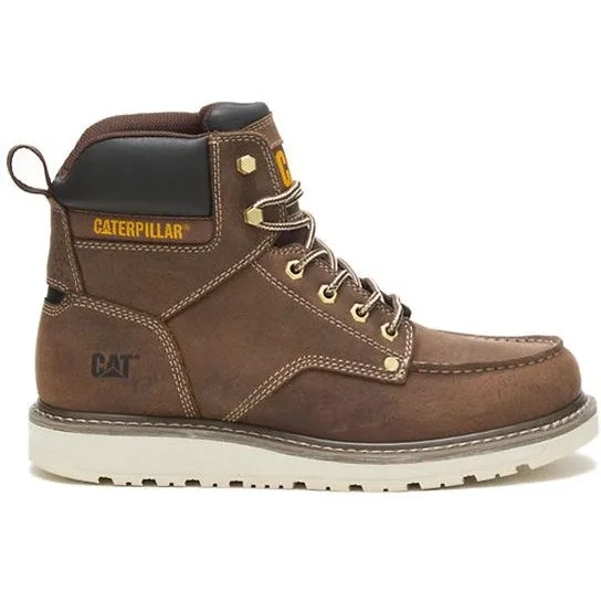 CAT Men's Calibrate Soft Toe Slip Resistant Work Boot -Khaki- P51074