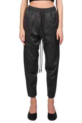 Charcoal Raw Panelled Track Pants