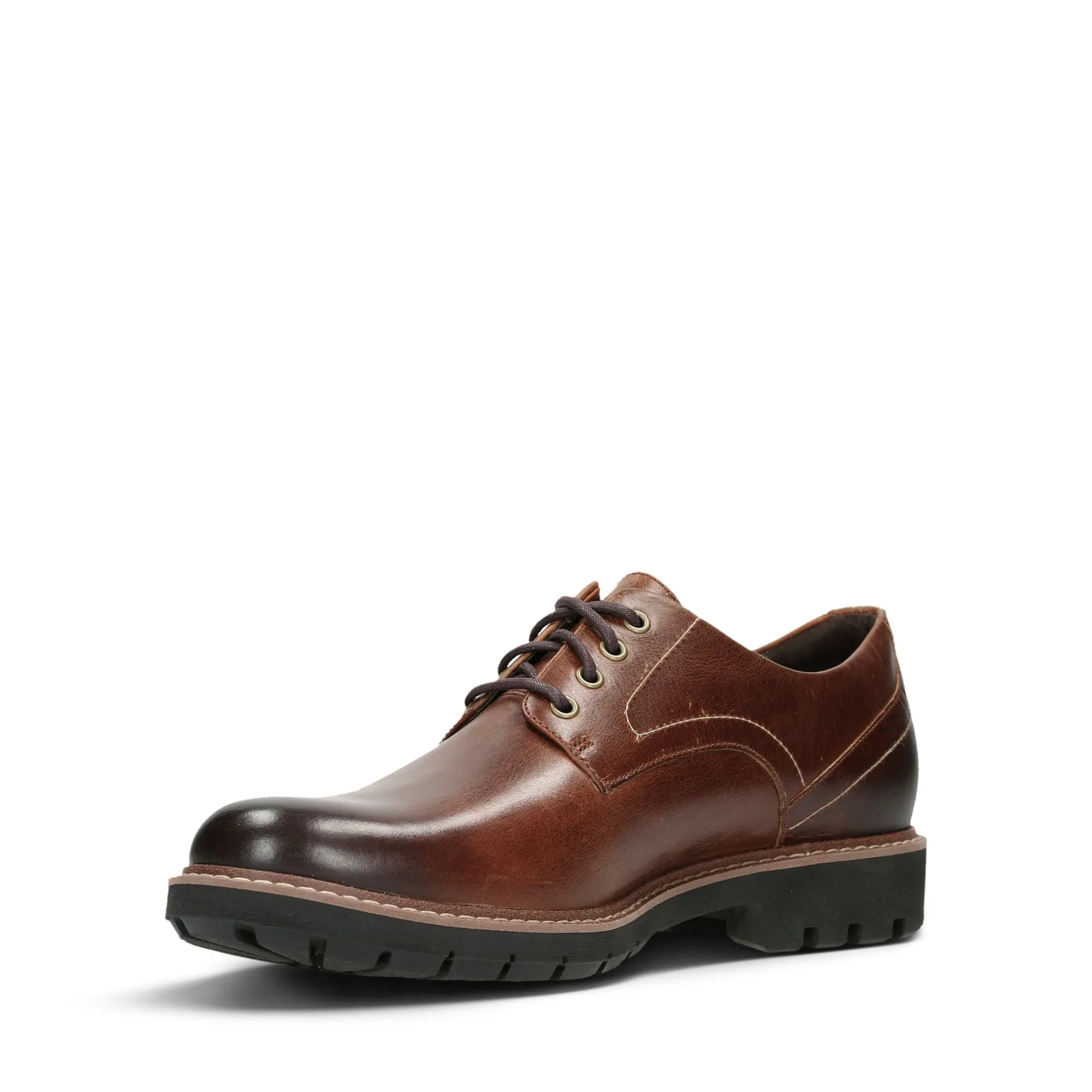 Clarks Batcombe Hall Dark Tan Leather