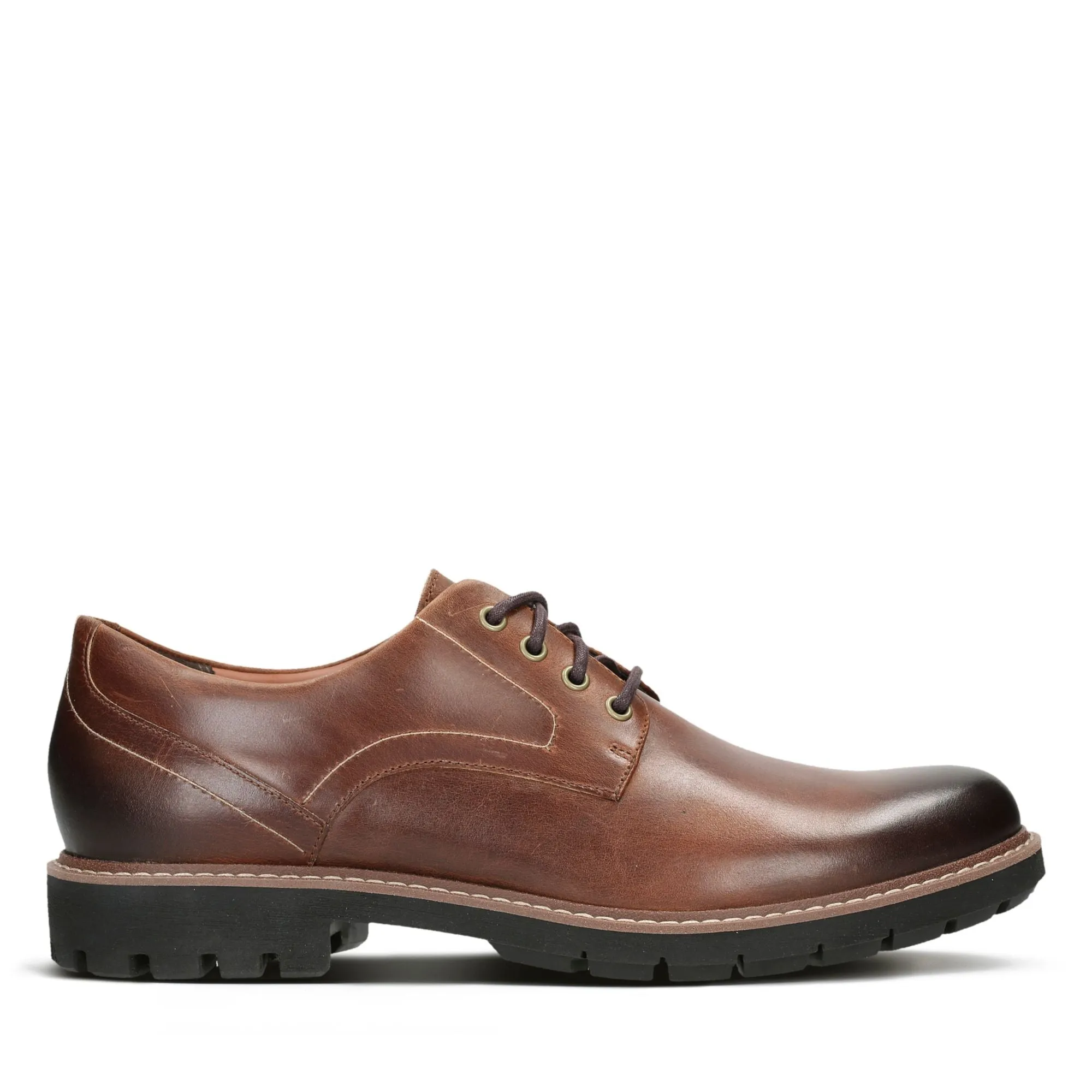 Clarks Batcombe Hall Dark Tan Leather