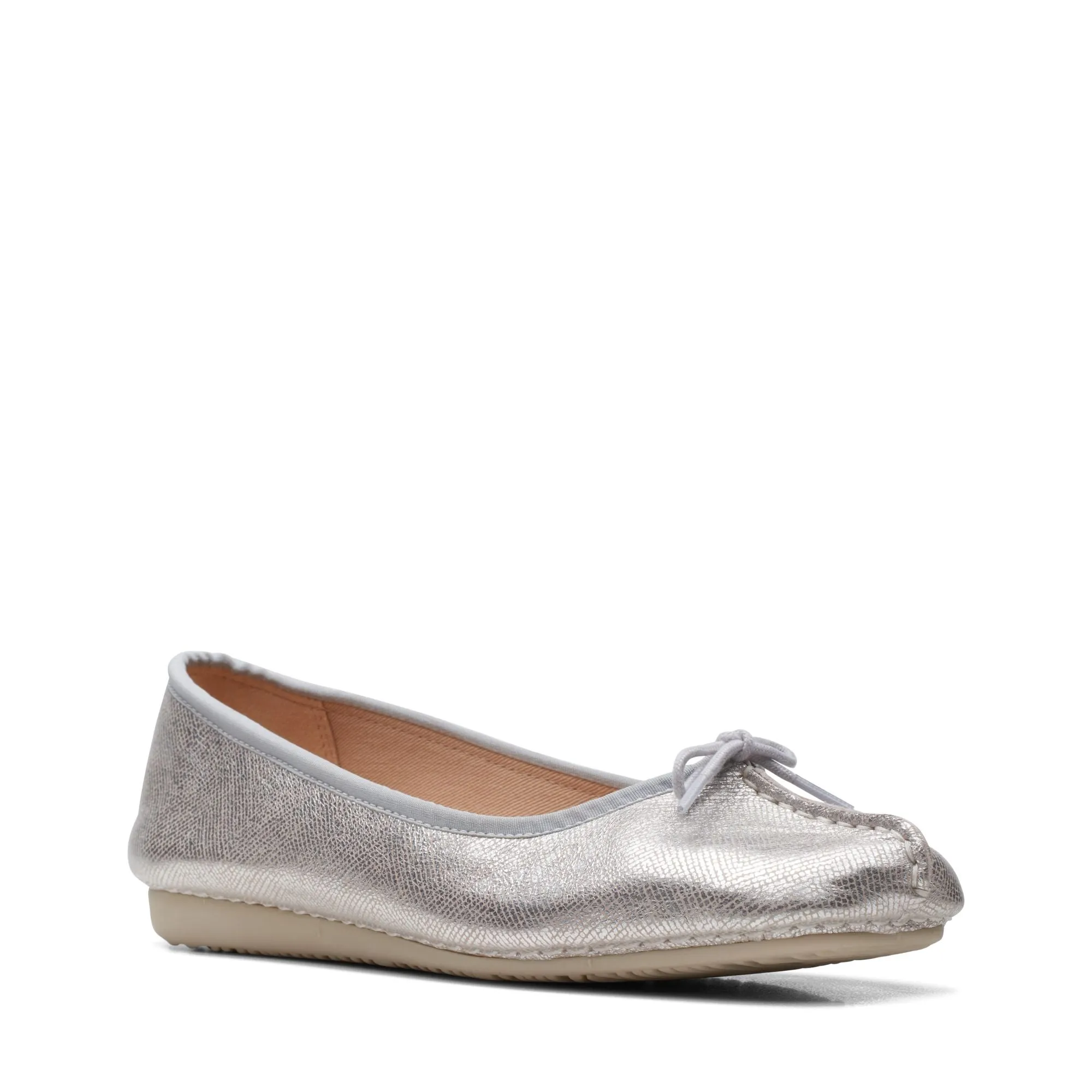 Clarks Freckle Ice Silver Metallic