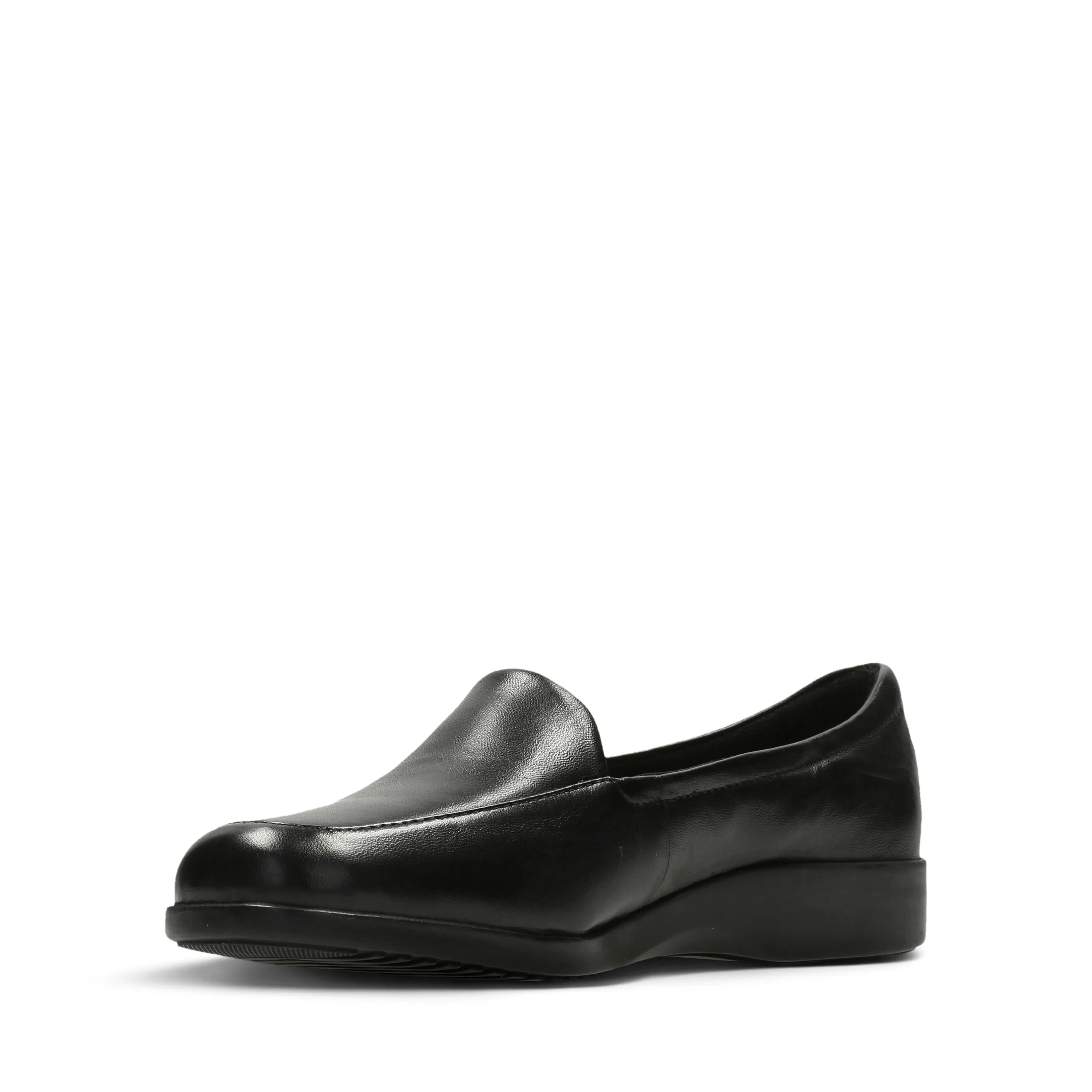 Clarks Georgia Black Leather