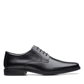 Clarks Howard Walk Black Leather - Wide Width