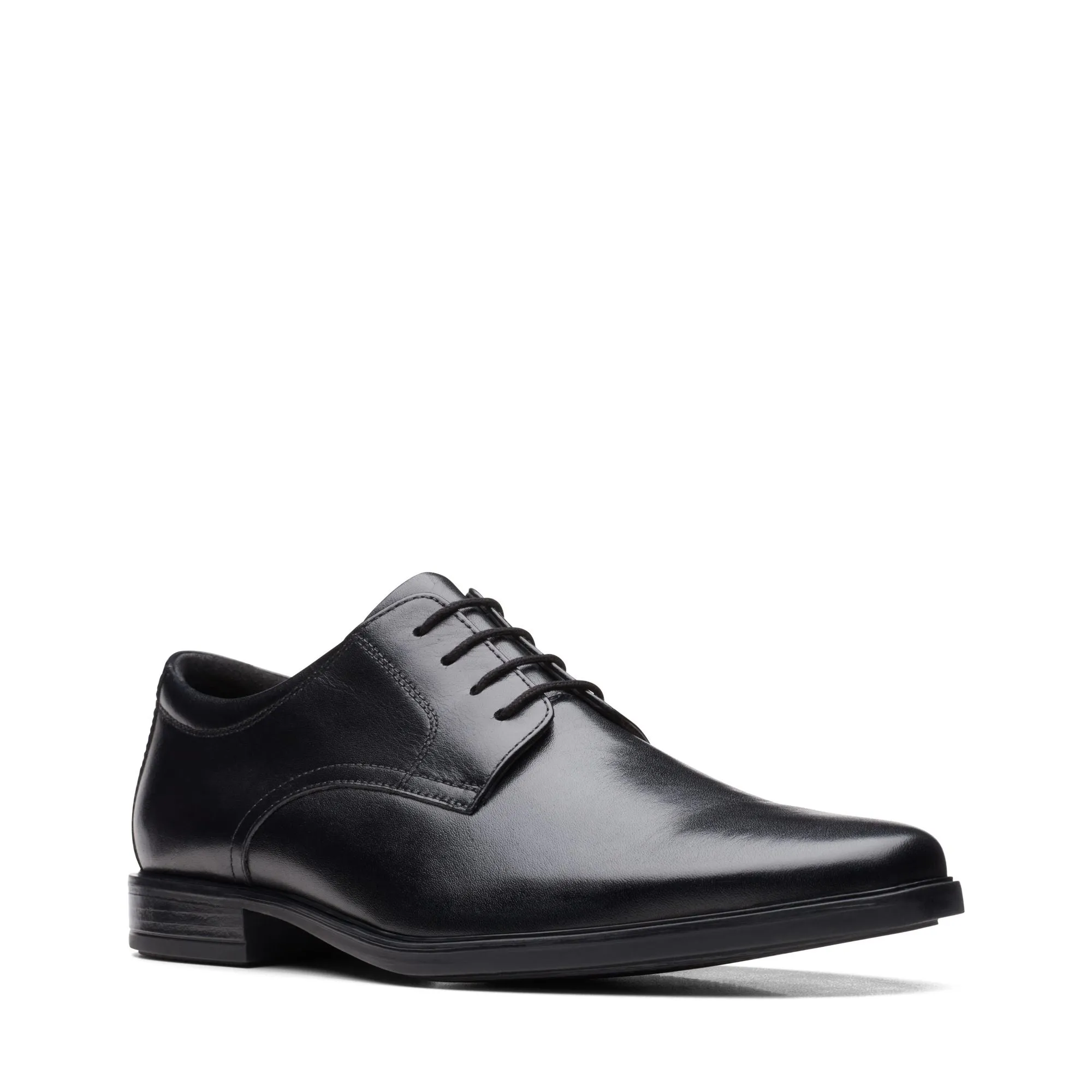 Clarks Howard Walk Black Leather - Wide Width