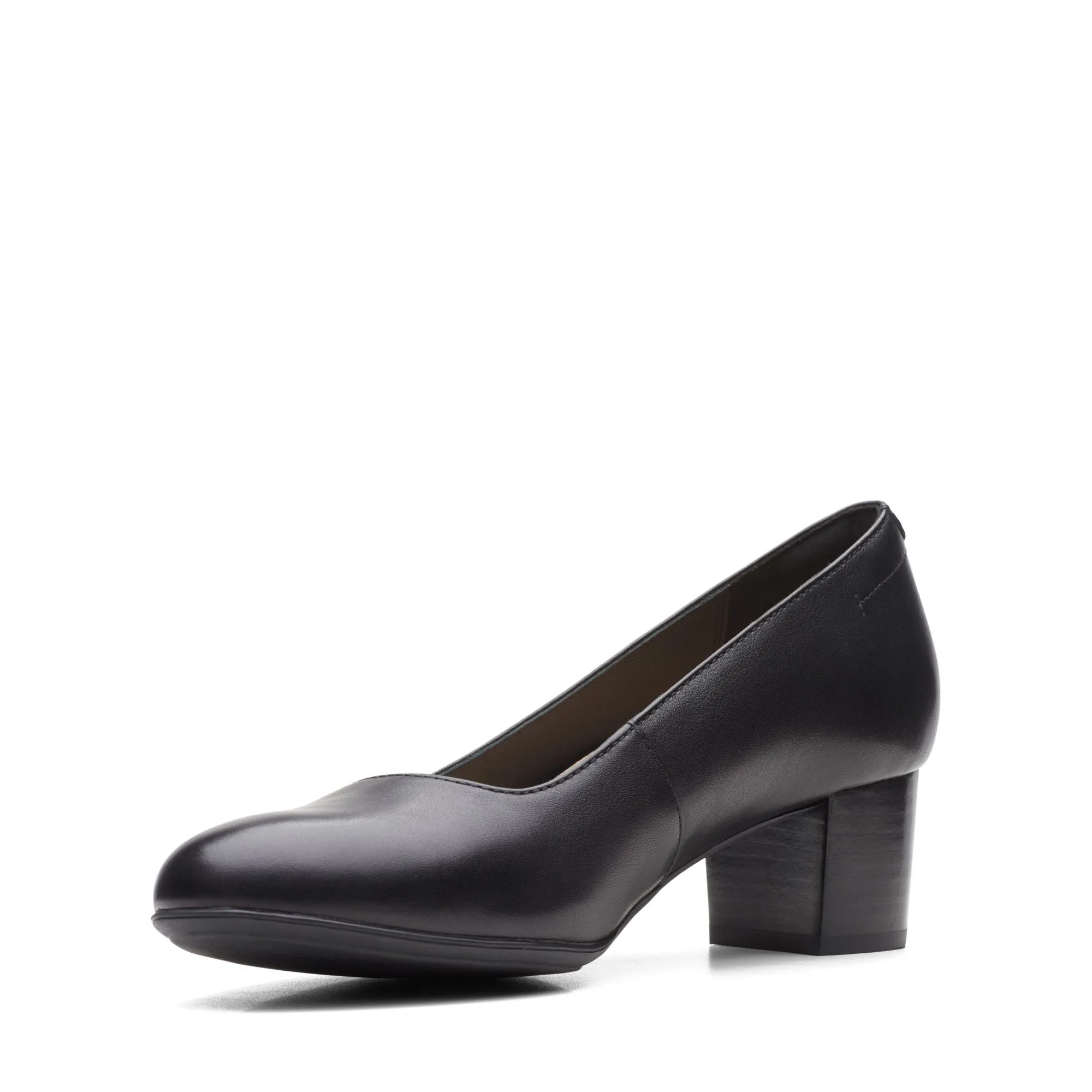 Clarks Linnae Pump Black Leather