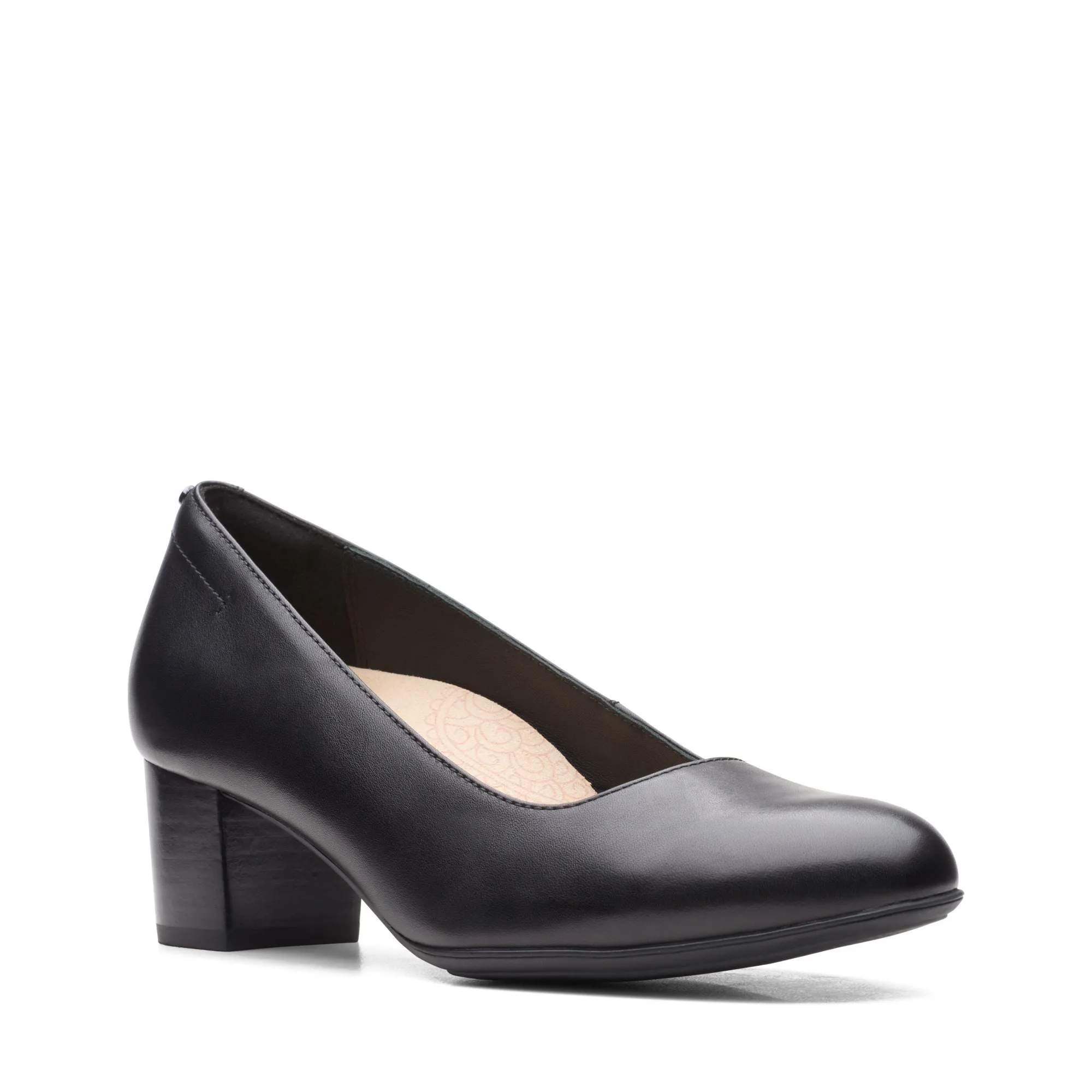 Clarks Linnae Pump Black Leather