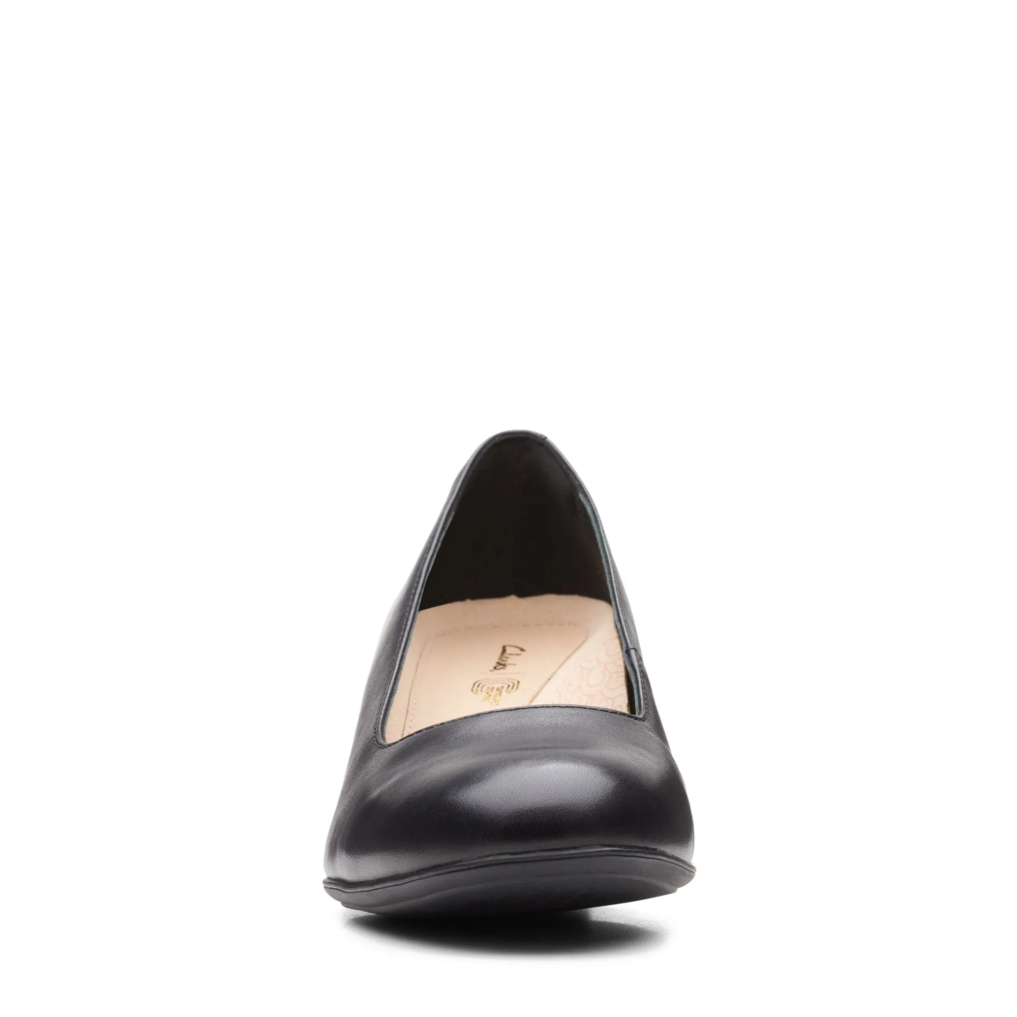 Clarks Linnae Pump Black Leather