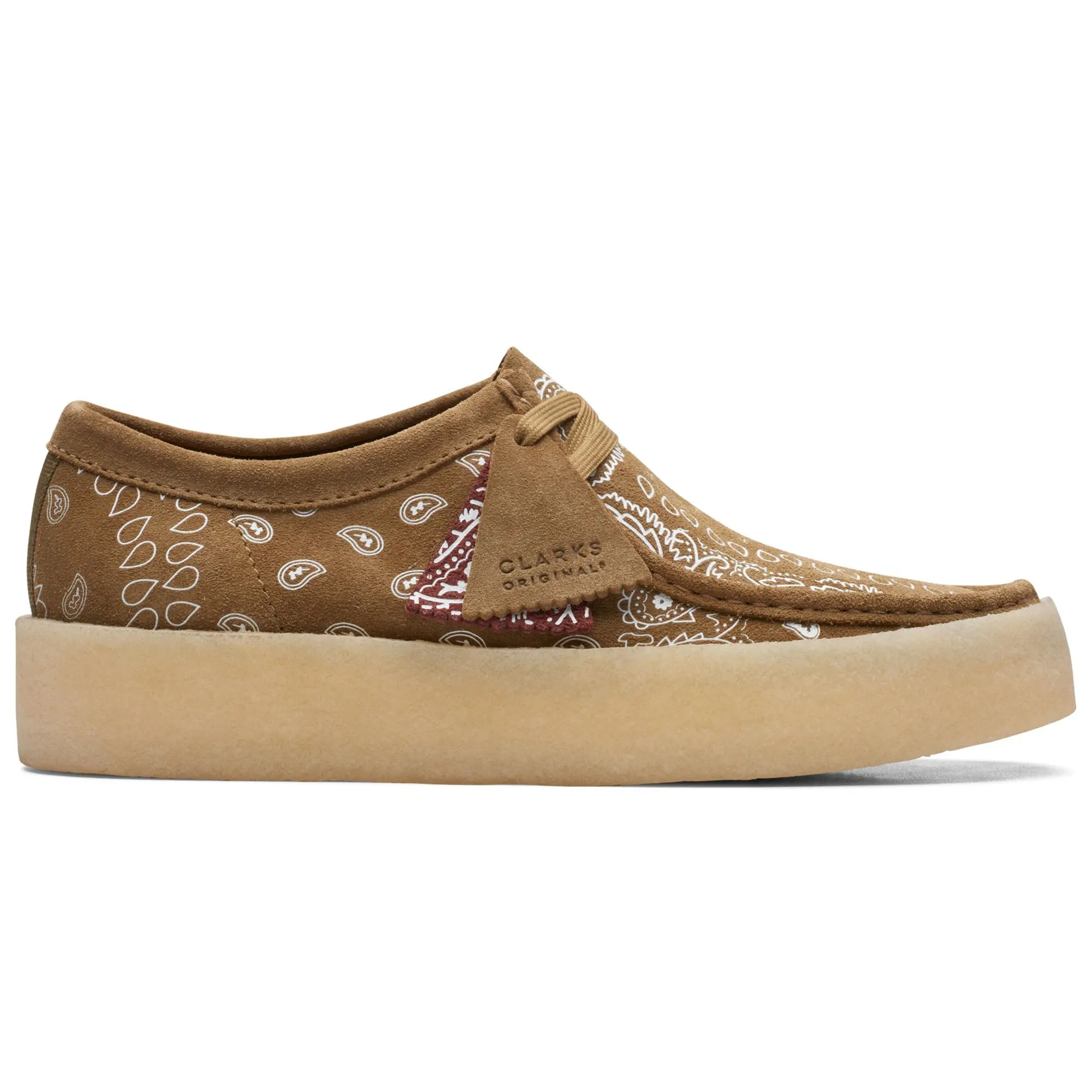 Clarks Originals Wallabee Cup - Dark Olive Paisley Print