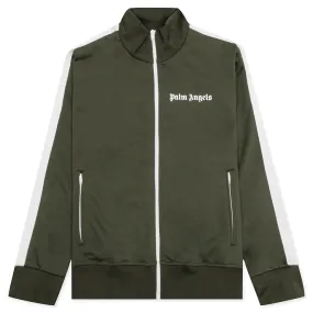 Classic Track Jacket - Military/White