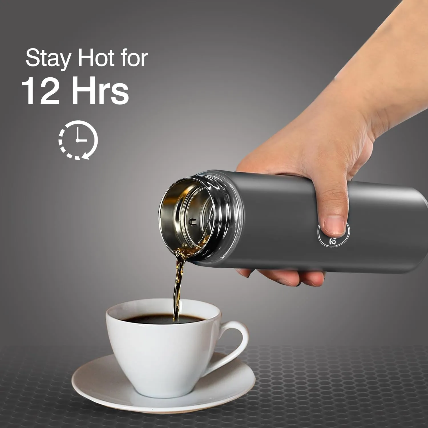 Coffee Tea Thermos, Smart Sports LED Temperature Display Water Bottle