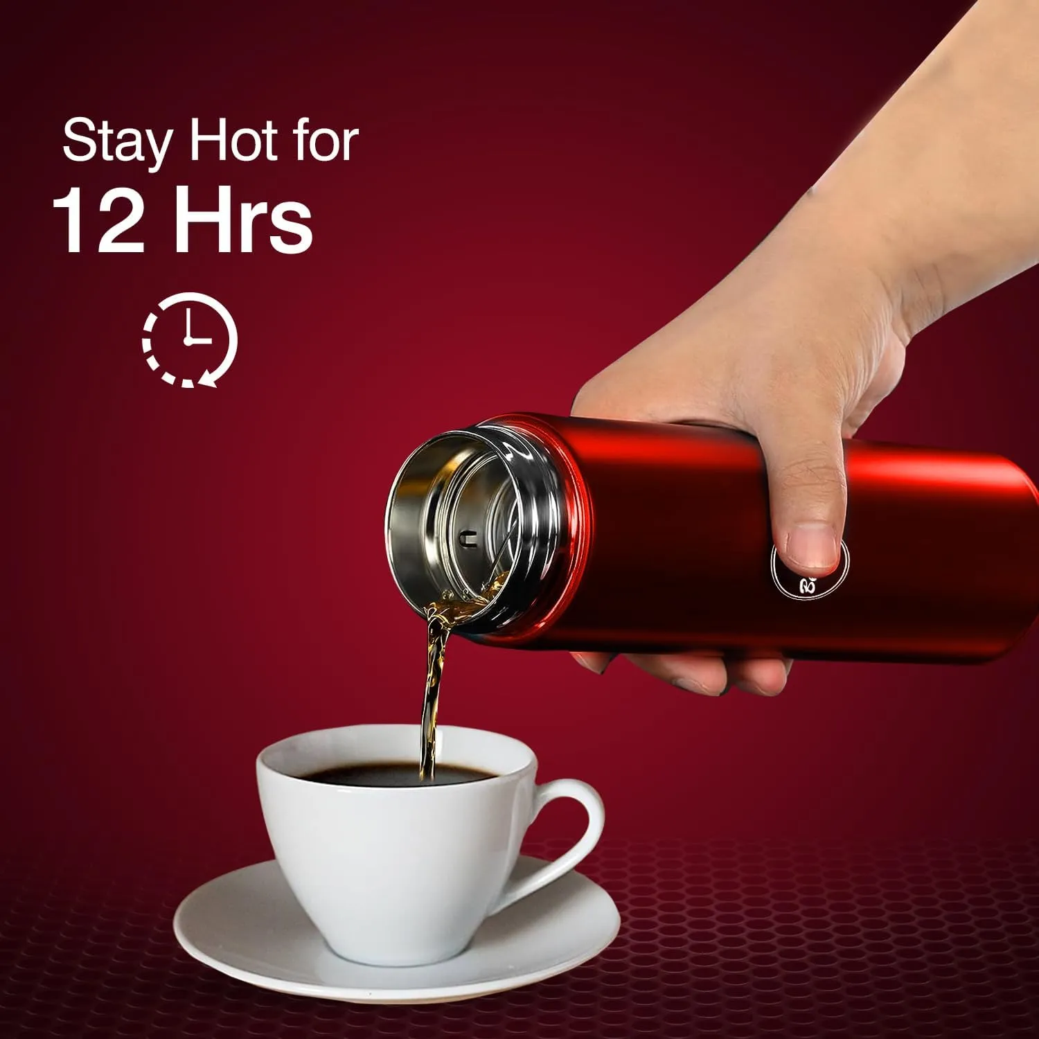 Coffee Tea Thermos, Smart Sports LED Temperature Display Water Bottle