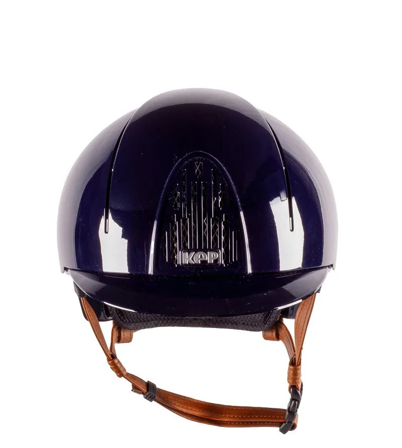 Cromo Smart Polish Helmet with Beige Chin Strap