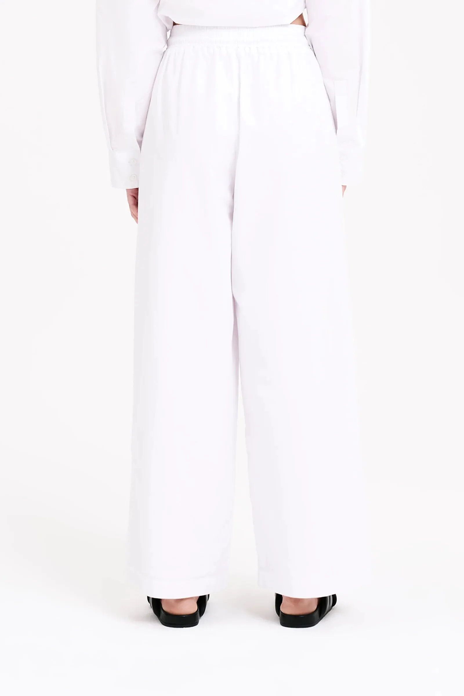 Cruz Poplin Pant White