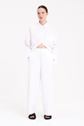 Cruz Poplin Pant White