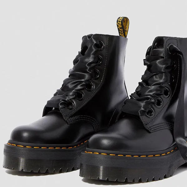    Dr. Martens Molly 6 Eye Boot Black Buttero