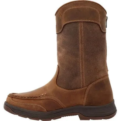 Georgia Men's Athens Superlyte WP Pull On AT Work Boot -Brown- GB00550