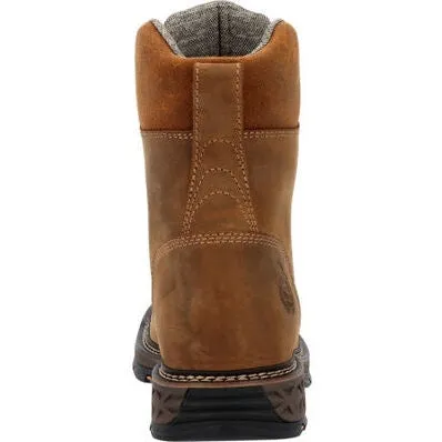 Georgia Men's Carbo Tec Flx 8" Soft Toe WP Lacer Western Work Boot -Brown- GB00623