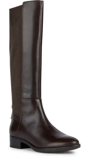 Geox D Felicity D Womens Leather Knee High Boot