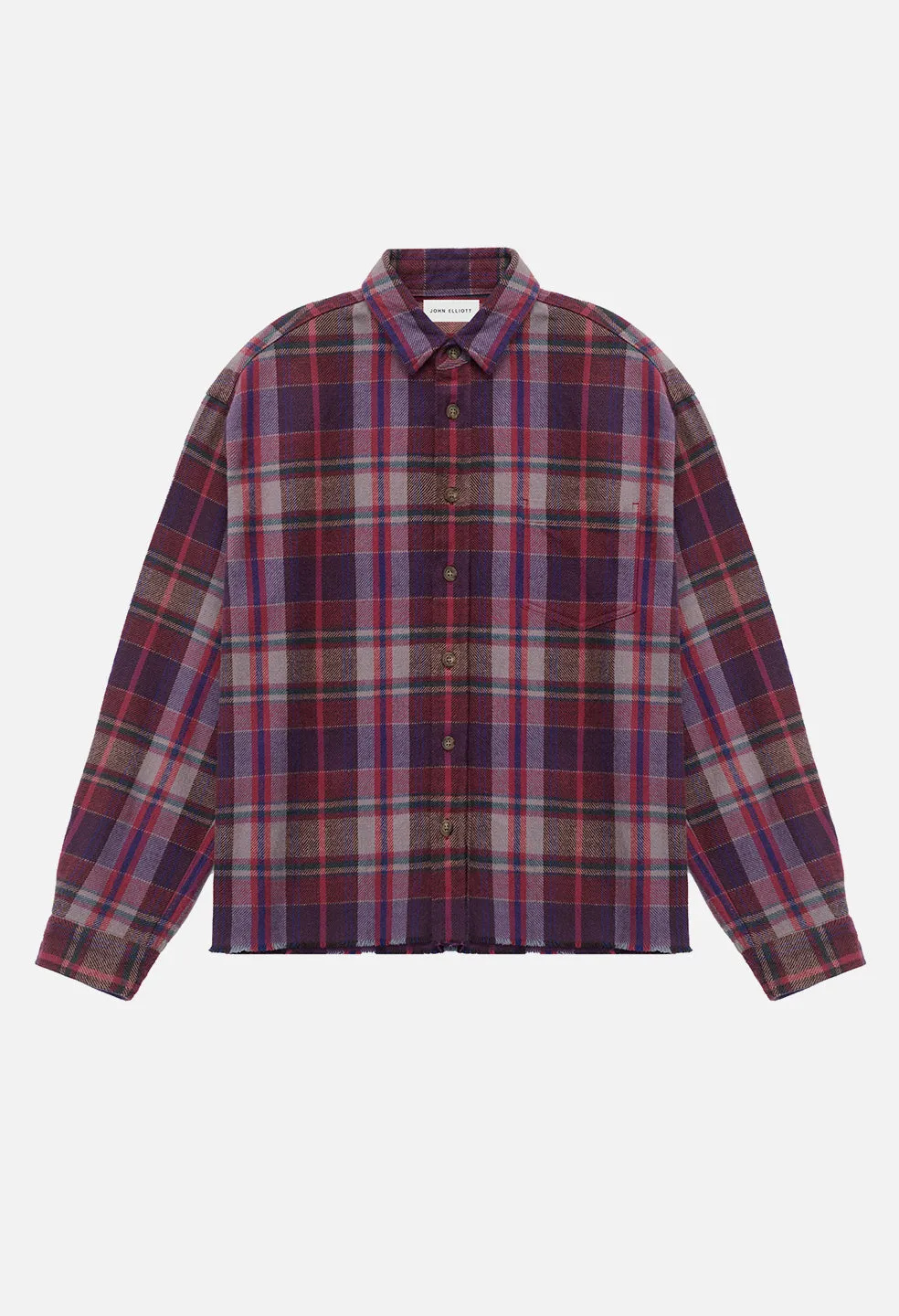 Hemi Oversized Shirt / Elderberry Check