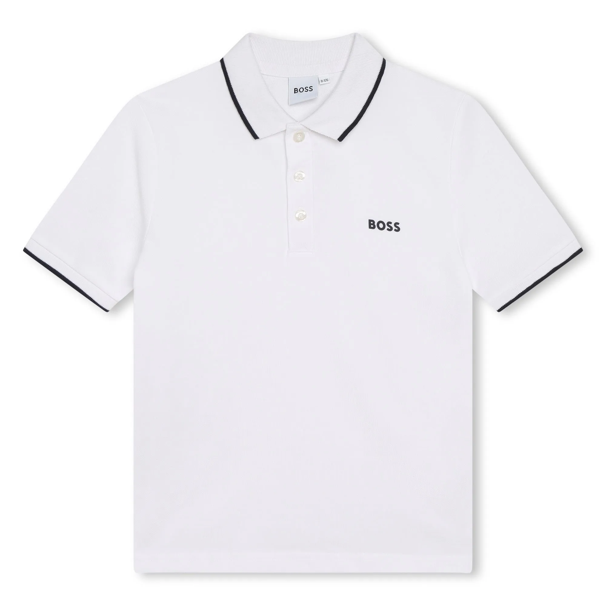 Hugo Boss Boys White Polo_ J25P26-10P