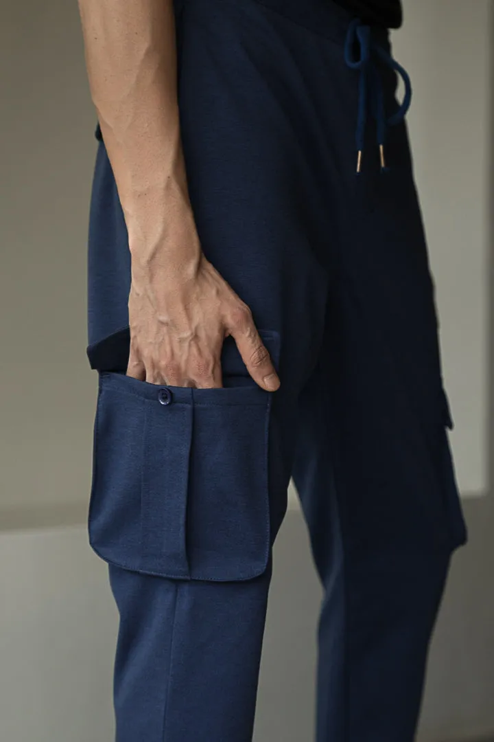 Insignia Blue Power-Stretch Cargo Pants