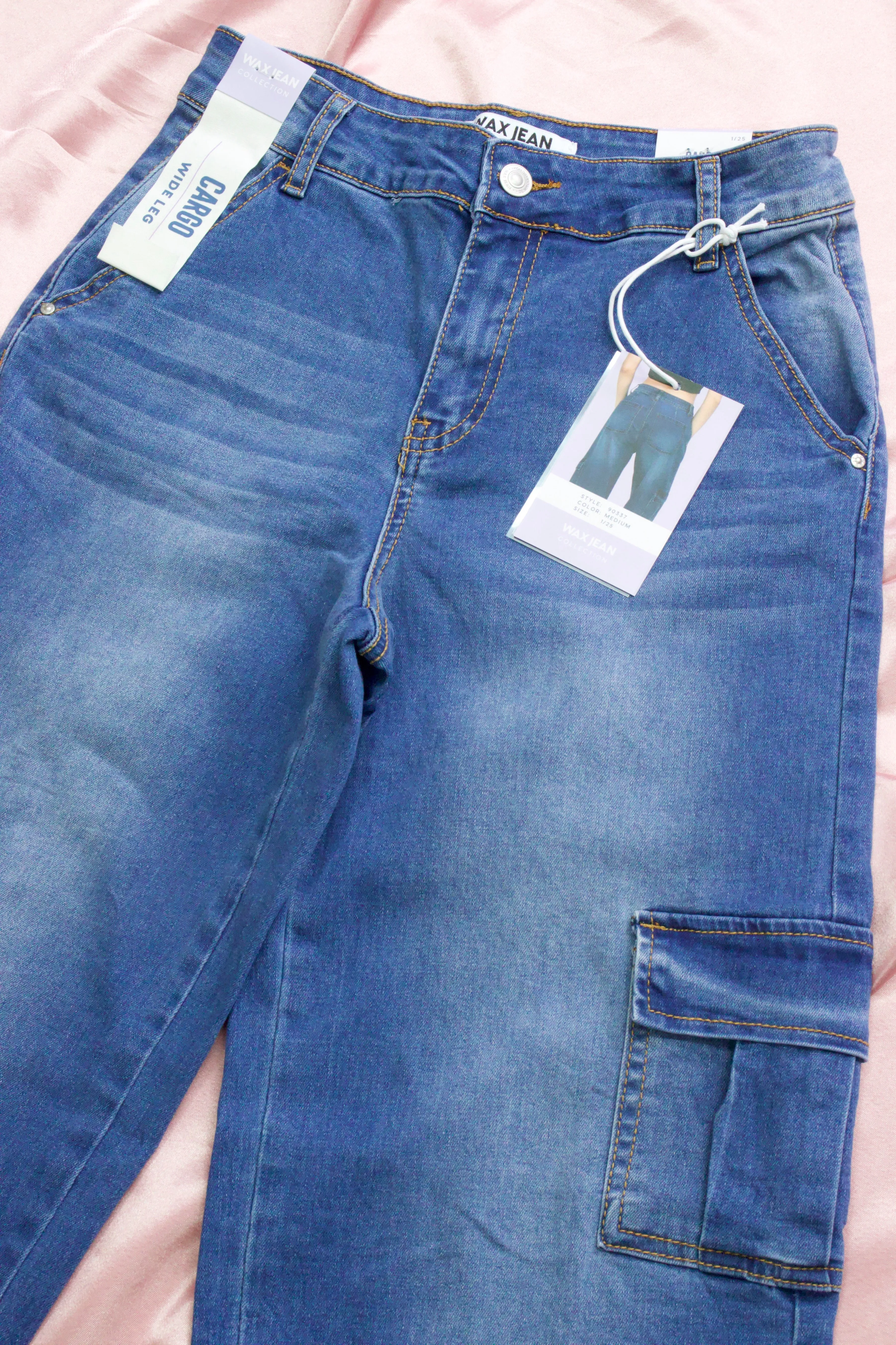 JEANS CARGO Y WIDE LEG LISOS 90337