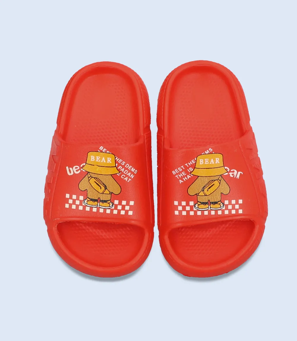 KB0055-RED-Boys Casual Slipper