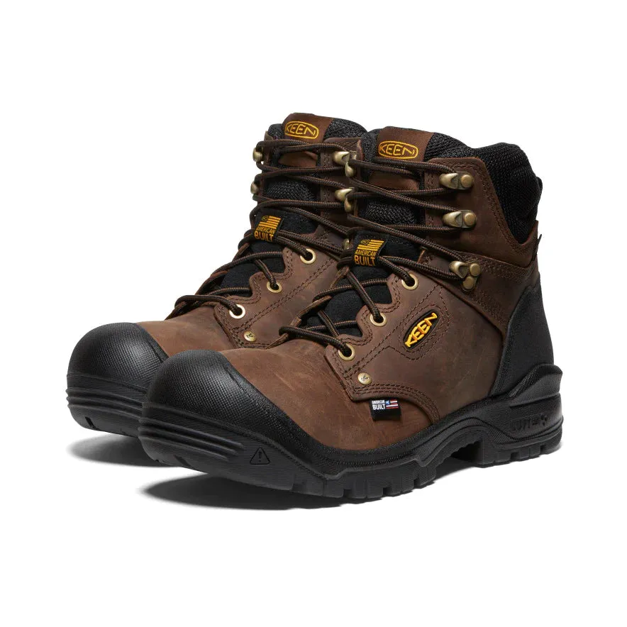 KEEN Utility Men's Independence 6" WP Soft Toe Work Boot -Brown - 1026489