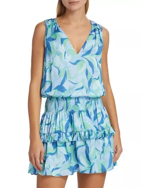 Kiara Printed Vneck Dress