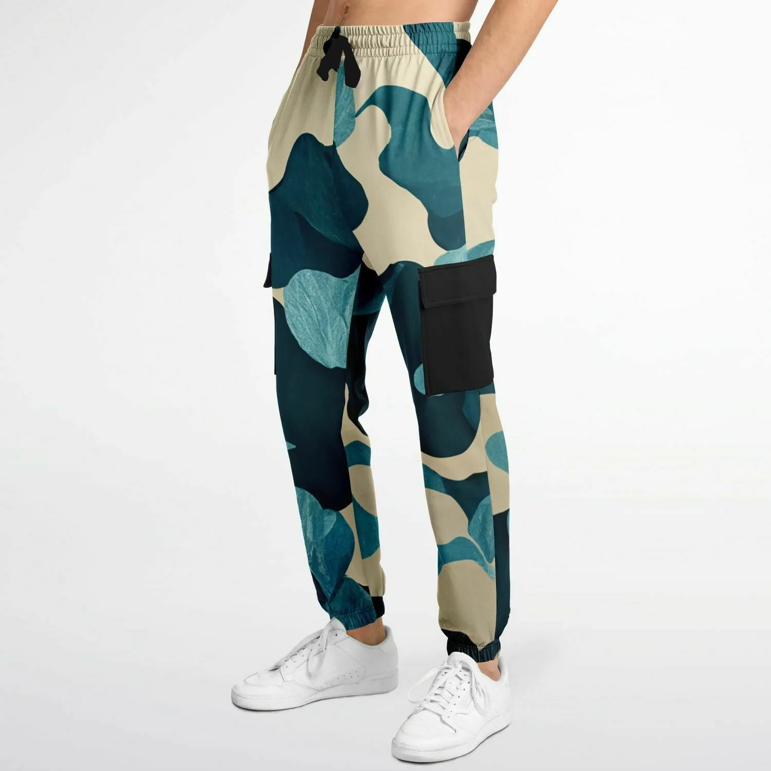 Kitsune Blue Leave Camo Sweatpants