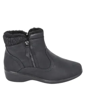 Ladies Zip Detail Ankle Boot