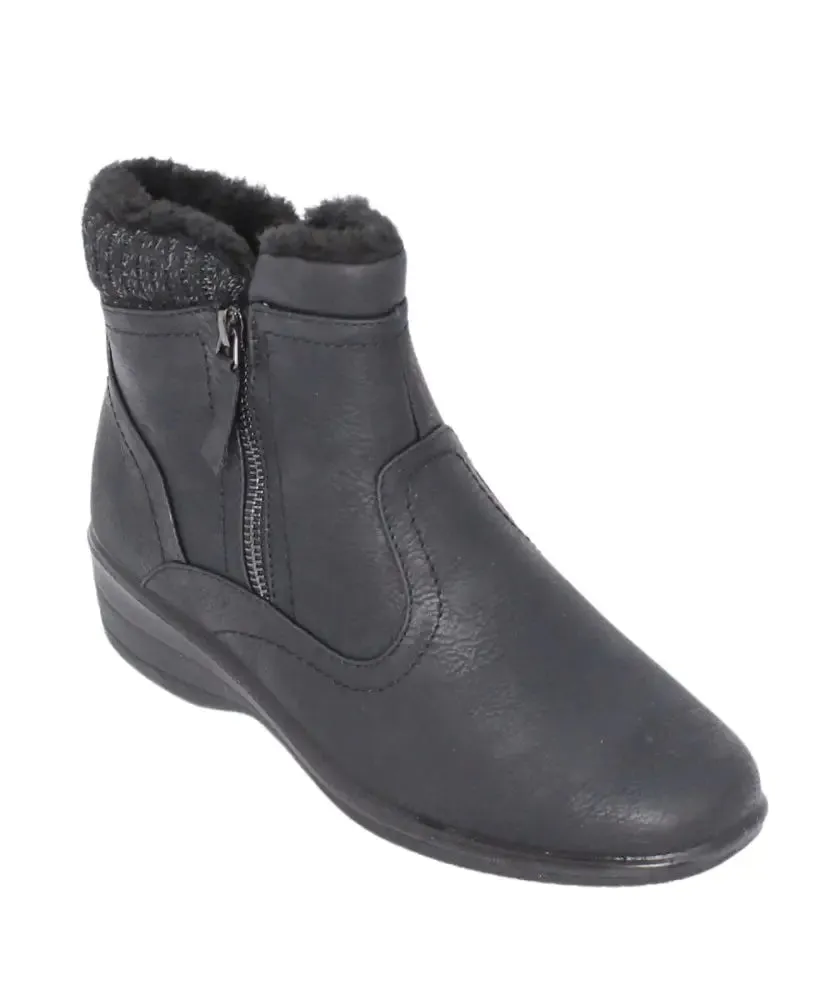 Ladies Zip Detail Ankle Boot