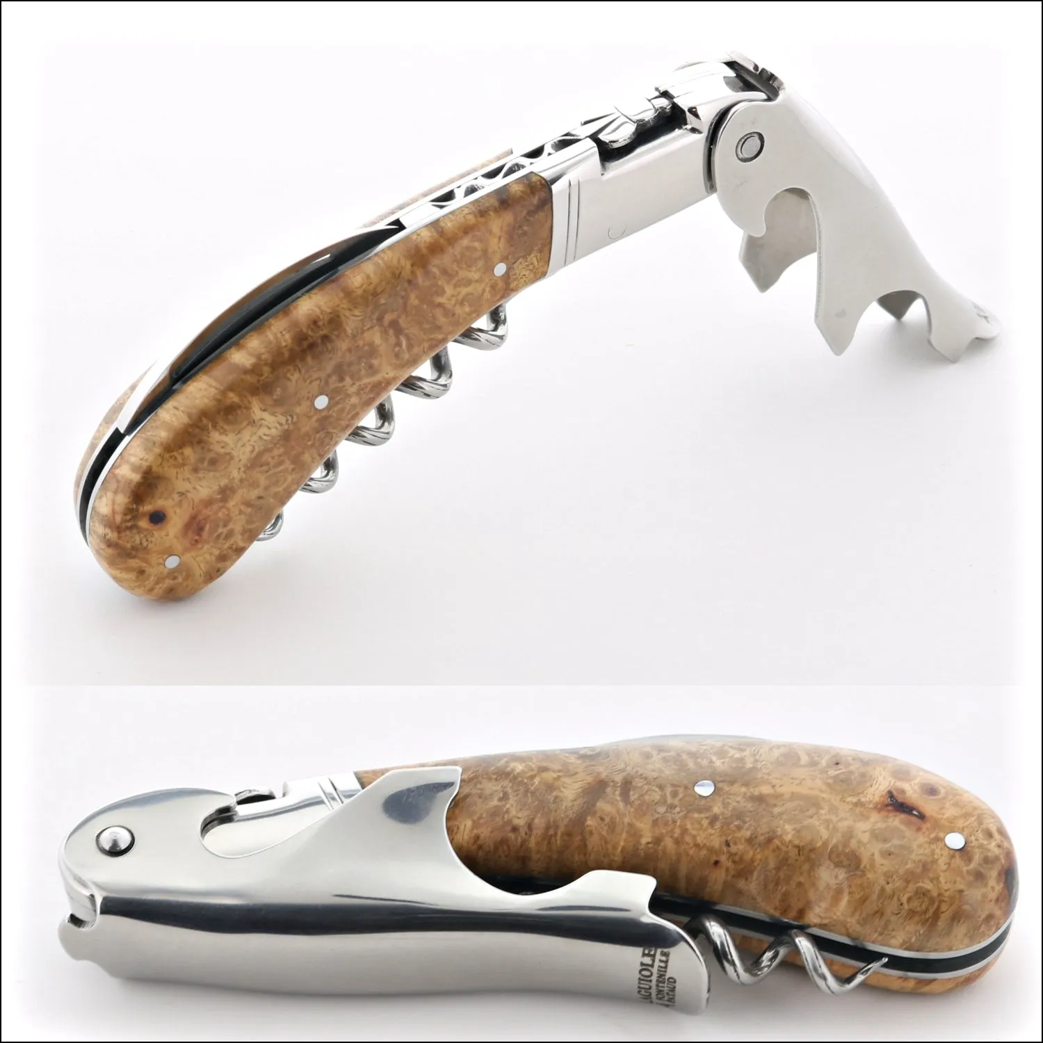 Laguiole Magnum Amboyna Burl Corkscrew - B