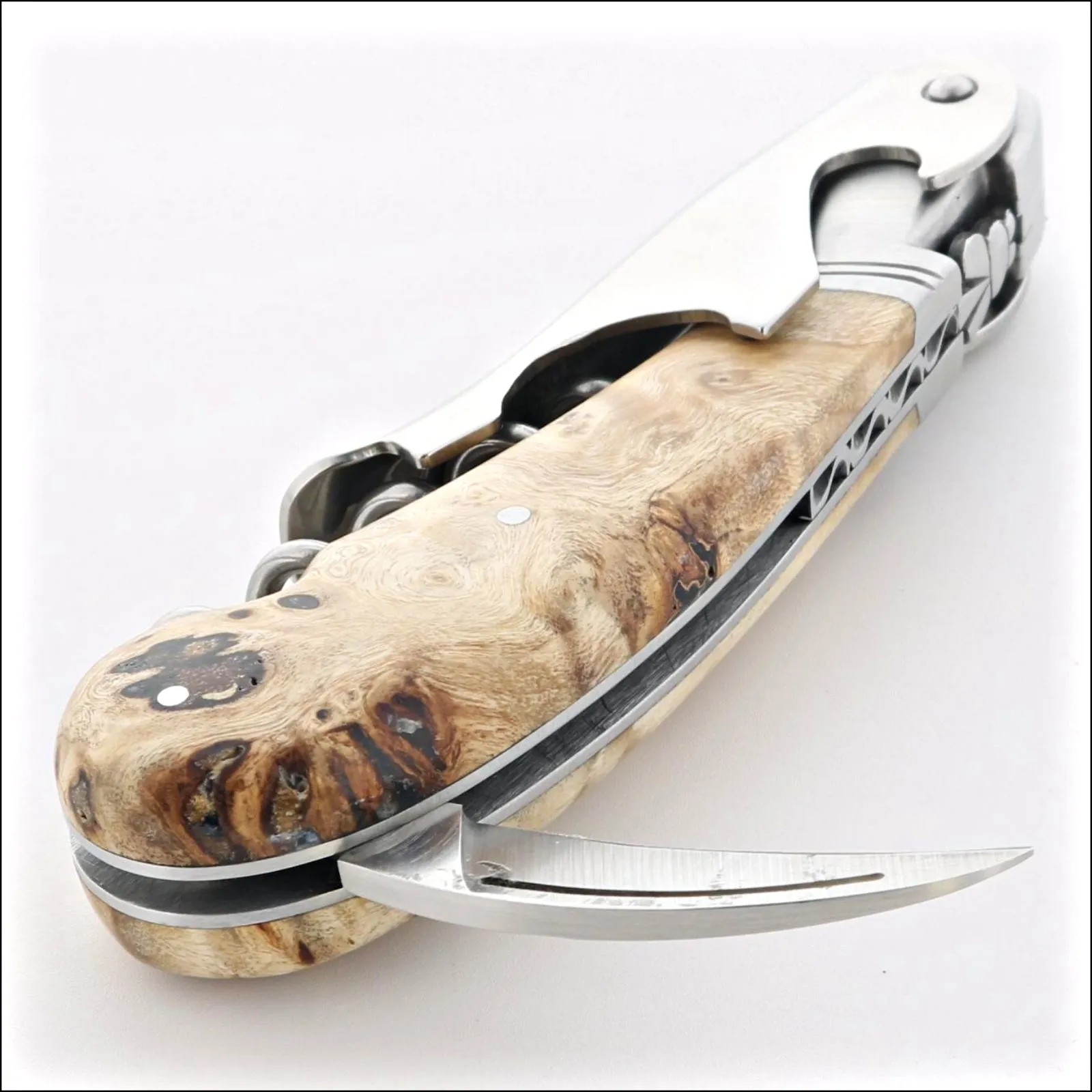 Laguiole Magnum Poplar Burl Corkscrew - F