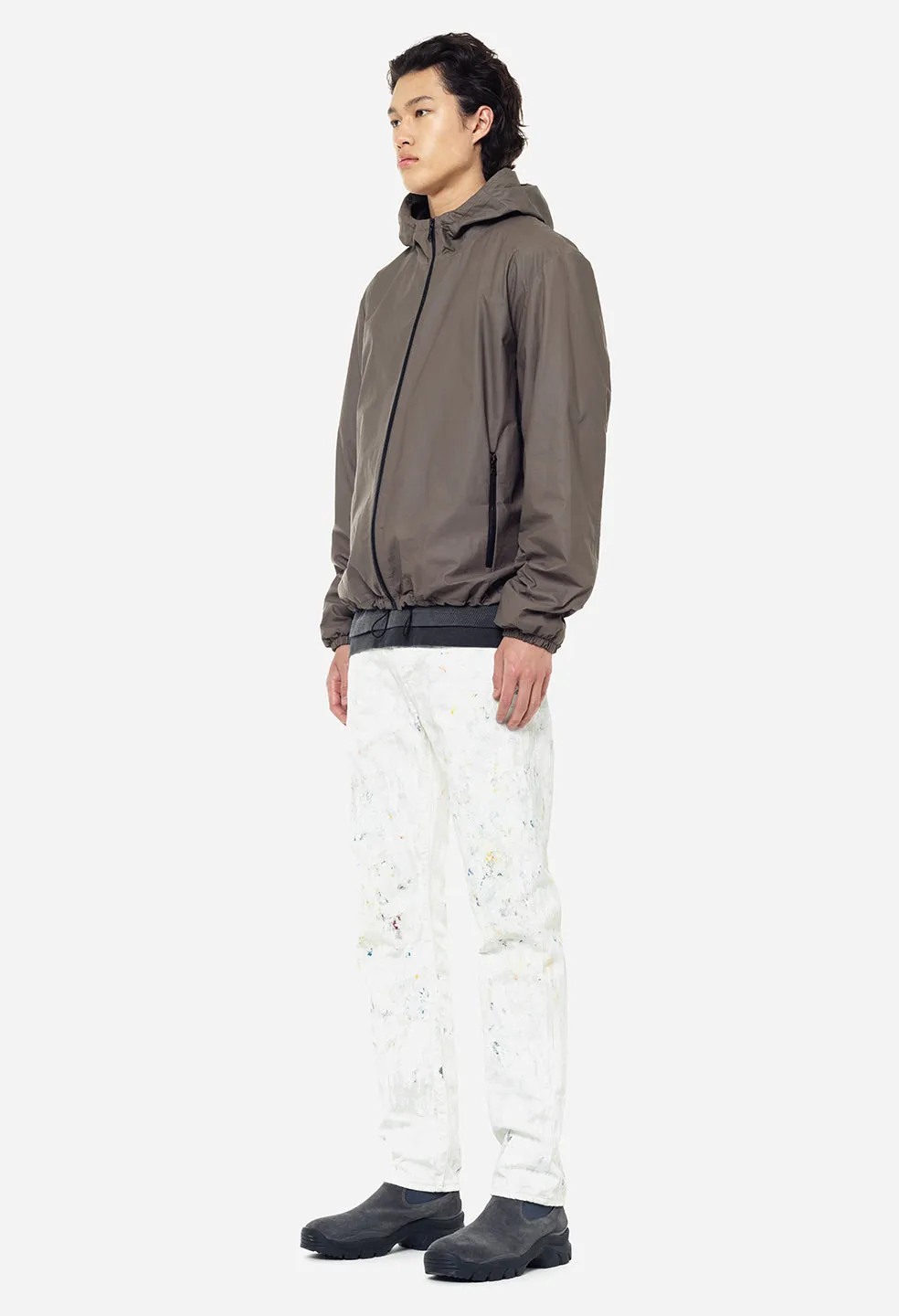 Leather Adapt Anorak / Taupe