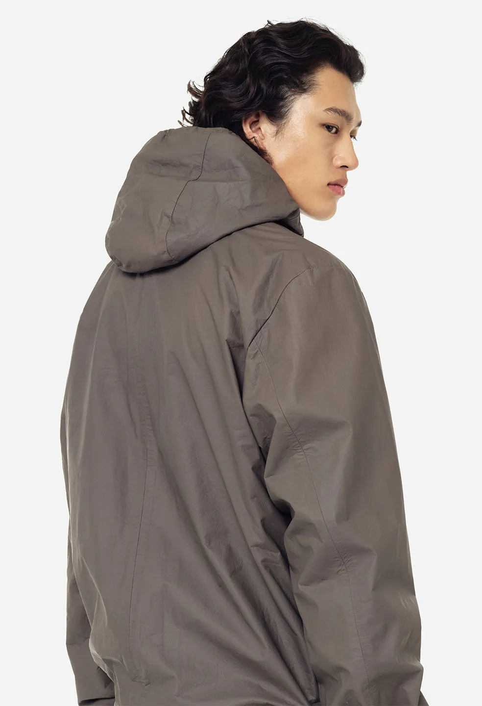 Leather Adapt Anorak / Taupe