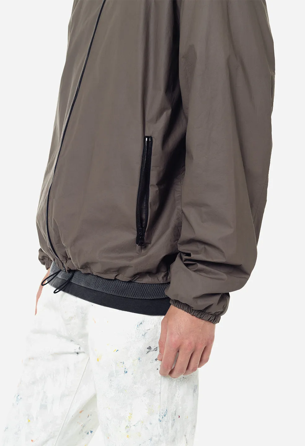 Leather Adapt Anorak / Taupe