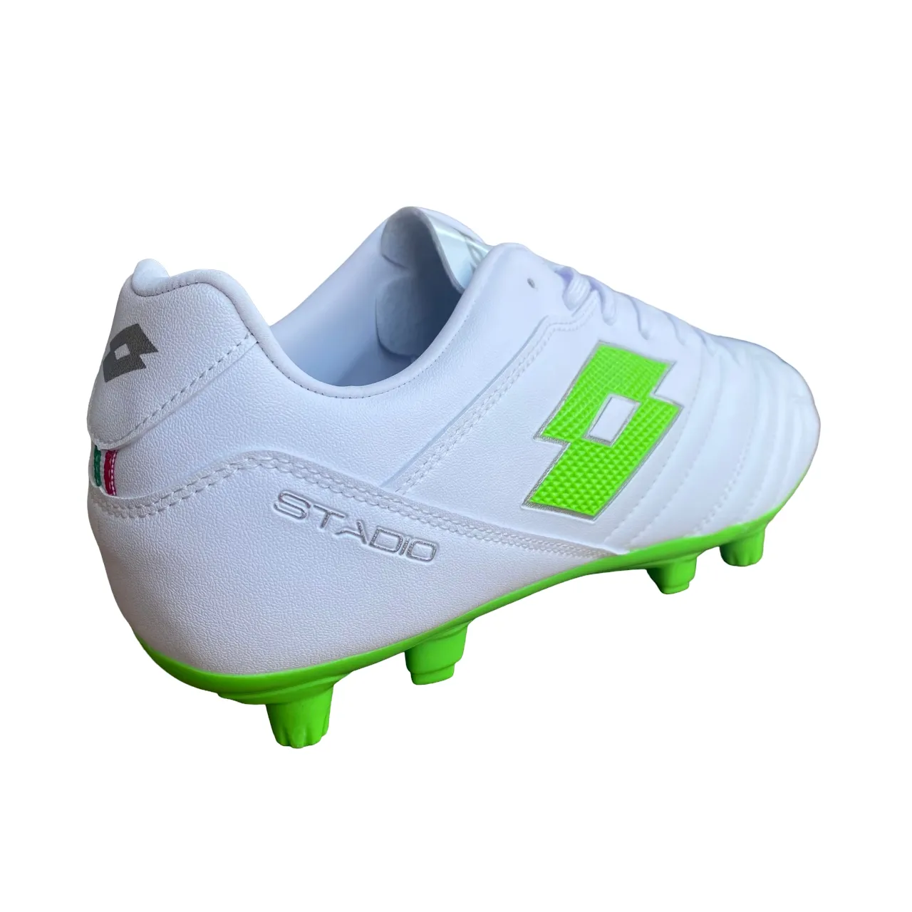 Lotto Men's football boot Stadio 705 FG 219545 1NJ white-green