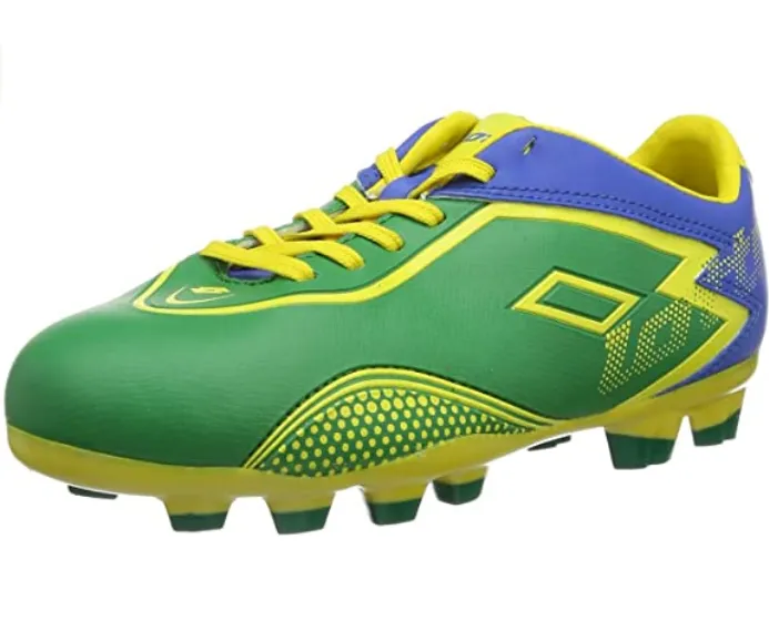 Lotto Zhero Gravity R0301 green-yellow-blue boys' football boot