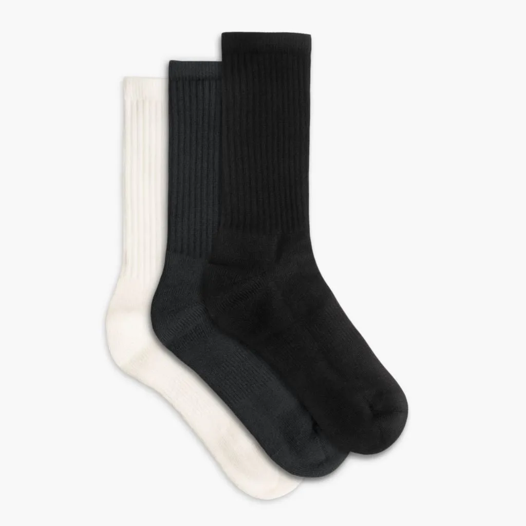 Men's Cotton Crew Sock | Essential Neutrals (3-Pack)